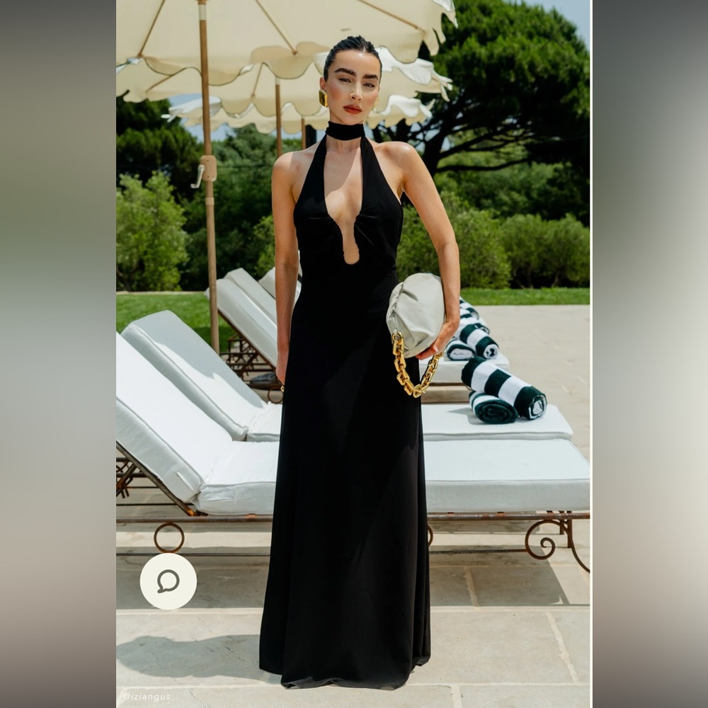 Meshki - Malakhai Chiffon Halter Maxi Dress
